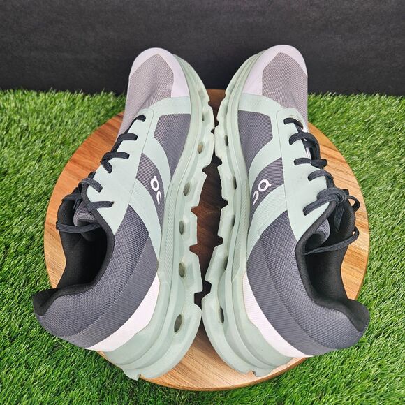 On Cloudrunner Running Shoes Mens Size 9 Gray Green Mesh Lightweight Cushion main image 10
